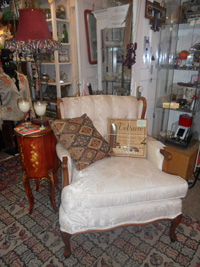 Pair of over sized upholstered chairs