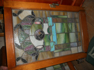 Leaded stain glass window